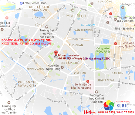Đổ mực máy in tại Yên Phụ